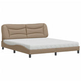 Letto con Materasso Hvar Cappuccino 180x200cm Similpelle