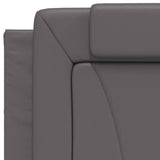 Letto Viana con Materasso Grgio 80x200 cm in Similpelle