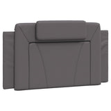 Letto Viana con Materasso Grigio 100x200 cm in Similpelle