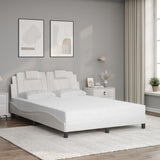 Letto Viana con Materasso Bianco 120x200 cm in Similpelle