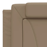 Letto Viana con Materasso Cappuccino 180x200cm Similpelle