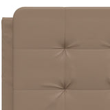 Letto con Materasso Zadar Cappuccino 140x200cm Similpelle