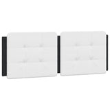 Letto con Materasso Zadar Nero e Bianco 140x200 cm in Similpelle