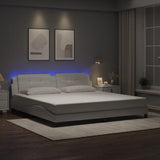 Giroletto con LED senza Materasso Zadar Bianco 200x200 cm