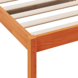 Dormeuse senza Materasso Marrone Cera 90x190 cm Legno di Pino