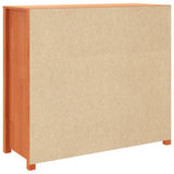 Armadietto Marrone Cera 100x40x90 cm in Legno Massello di Pino