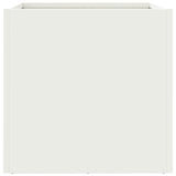 Fioriere 2 pz Bianche 32x30x29 cm in Acciaio