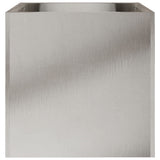 Fioriera Argento 32x30x29 cm in Acciaio Inox