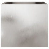 Fioriere 2 pz Argento 32x30x29 cm in Acciaio Inox