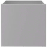 Fioriere 2pz Argento 42x40x39 cm in Acciaio Zincato