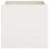 Fioriere 2 pz Bianche 49x47x46 cm in Acciaio