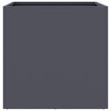 Fioriere 2 pz Antracite 49x47x46 cm Acciaio