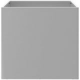 Fioriere 2pz Argento 49x47x46 cm in Acciaio Zincato