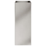 Fioriera Argento 32x29x75 cm in Acciaio Inox