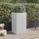 Fioriera Argento 42x38x75 cm in Acciaio Zincato
