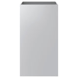 Fioriera Argento 42x38x75 cm in Acciaio Zincato