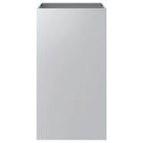Fioriera Argento 42x38x75 cm in Acciaio Zincato