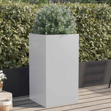 Fioriera Argento 42x38x75 cm in Acciaio Zincato