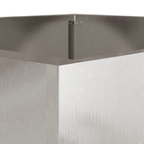 Fioriera Argento 52x48x75 cm in Acciaio Inox