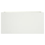 Fioriera Bianca 62x30x29 cm in Acciaio