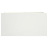 Fioriera Bianca 62x30x29 cm in Acciaio