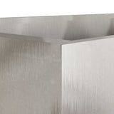 Fioriera Argento 62x40x39 cm in Acciaio Inox
