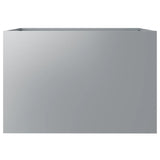 Fioriera Argento 62x40x39 cm in Acciaio Zincato