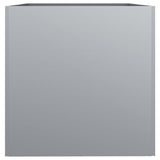 Fioriera Argento 62x40x39 cm in Acciaio Zincato