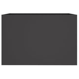 Fioriera Nera 62x47x46 cm in Acciaio