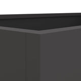 Fioriera Nera 62x47x46 cm in Acciaio