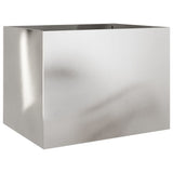 Fioriera Argento 62x47x46 cm in Acciaio Inox