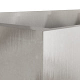 Fioriera Argento 62x47x46 cm in Acciaio Inox