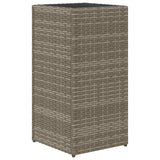 Fioriere da Giardino 2 pz Grigie 30x30x60 cm in Polyrattan