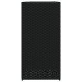 Fioriere da Giardino 2 pz Nere 40x40x80 cm in Polyrattan