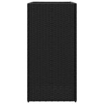 Fioriere da Giardino 2 pz Nere 40x40x80 cm in Polyrattan