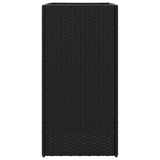 Fioriere da Giardino 2 pz Nere 40x40x80 cm in Polyrattan