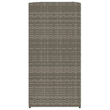 Fioriere da Giardino 2 pz Grigie 40x40x80 cm in Polyrattan