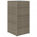 Fioriere da Giardino 2 pz Grigie 40x40x80 cm in Polyrattan