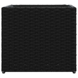 Fioriere da Giardino 2 pz Nere 36x30x32 cm in Polyrattan