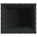 Fioriere da Giardino 2 pz Nere 36x30x32 cm in Polyrattan