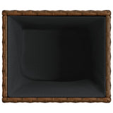 Fioriere da Giardino 2 pz Marrone 36x30x32 cm in Polyrattan