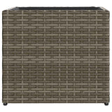 Fioriere da Giardino 2 pz Grigie 36x30x32 cm in Polyrattan