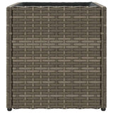 Fioriere da Giardino 2 pz Grigie 36x30x32 cm in Polyrattan
