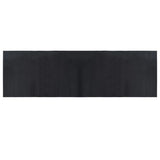 Tappeto Rettangolare Nero 60x200 cm in Bambù