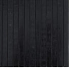 Tappeto Rettangolare Nero 60x200 cm in Bambù