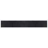 Tappeto Rettangolare Nero 60x400 cm in Bambù