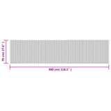 Tappeto Rettangolare Marrone 70x300 cm in Bambù