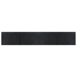 Tappeto Rettangolare Nero 70x400 cm in Bambù