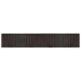 Tappeto Rettangolare Marrone Scuro 70x400 cm in Bambù