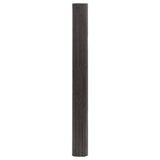 Tappeto Rettangolare Marrone Scuro 70x400 cm in Bambù